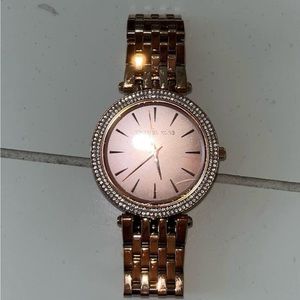 Rose gold Michael kors watch